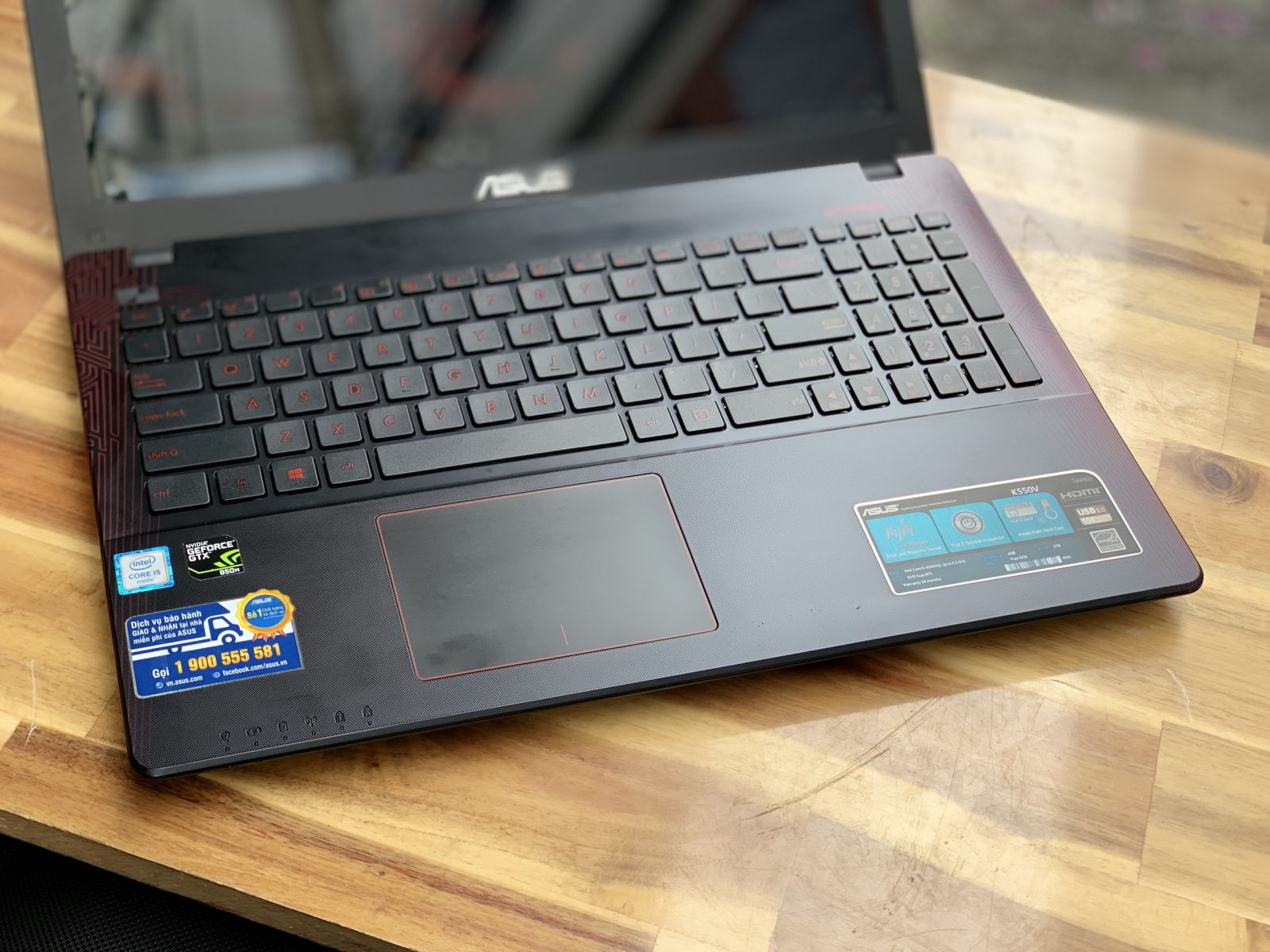 Laptop Asus K550V, i5 6300HQ 4G 1000G Vga GTX950M Đẹp zin 100% Giá rẻ - 4