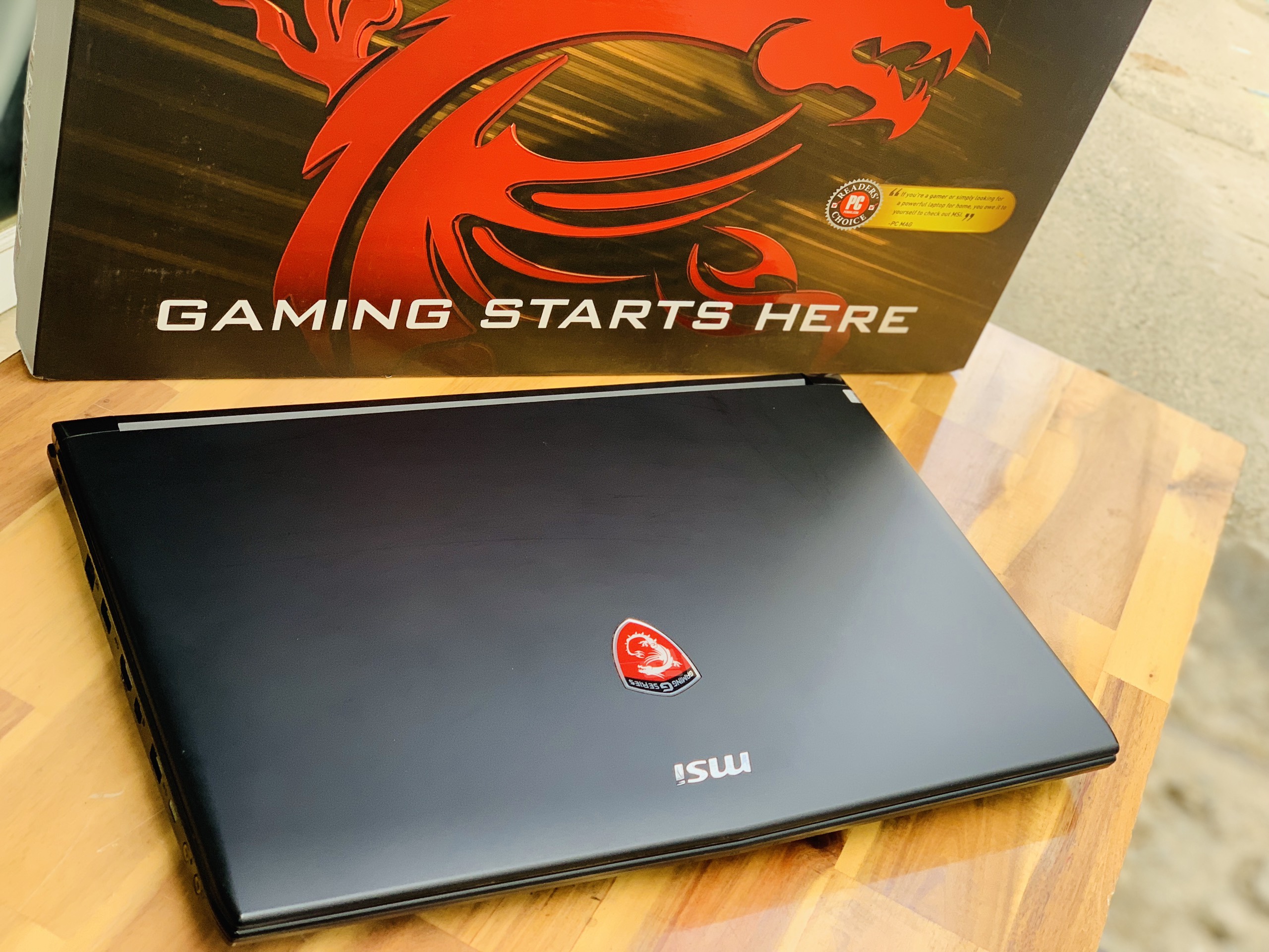 Laptop Gaming MSI GL62 7RD, i7 7700HQ 8G SSD240 Full HD GTX1050M Full Box Đẹp Keng zin 100% Giá rẻ3