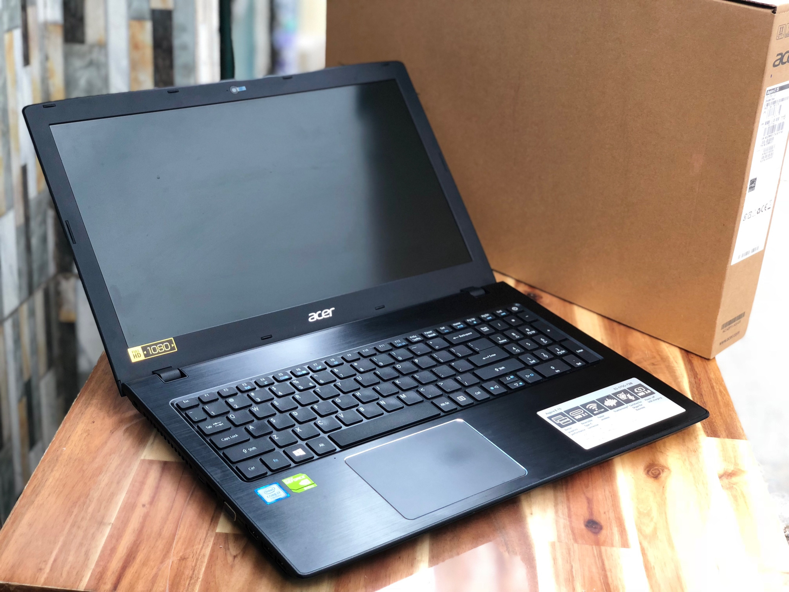 Laptop Acer E5-575G, i7 7500U 8G SSD128+500G Vga GT940MX Full HD Zin 100% Giá rẻ2