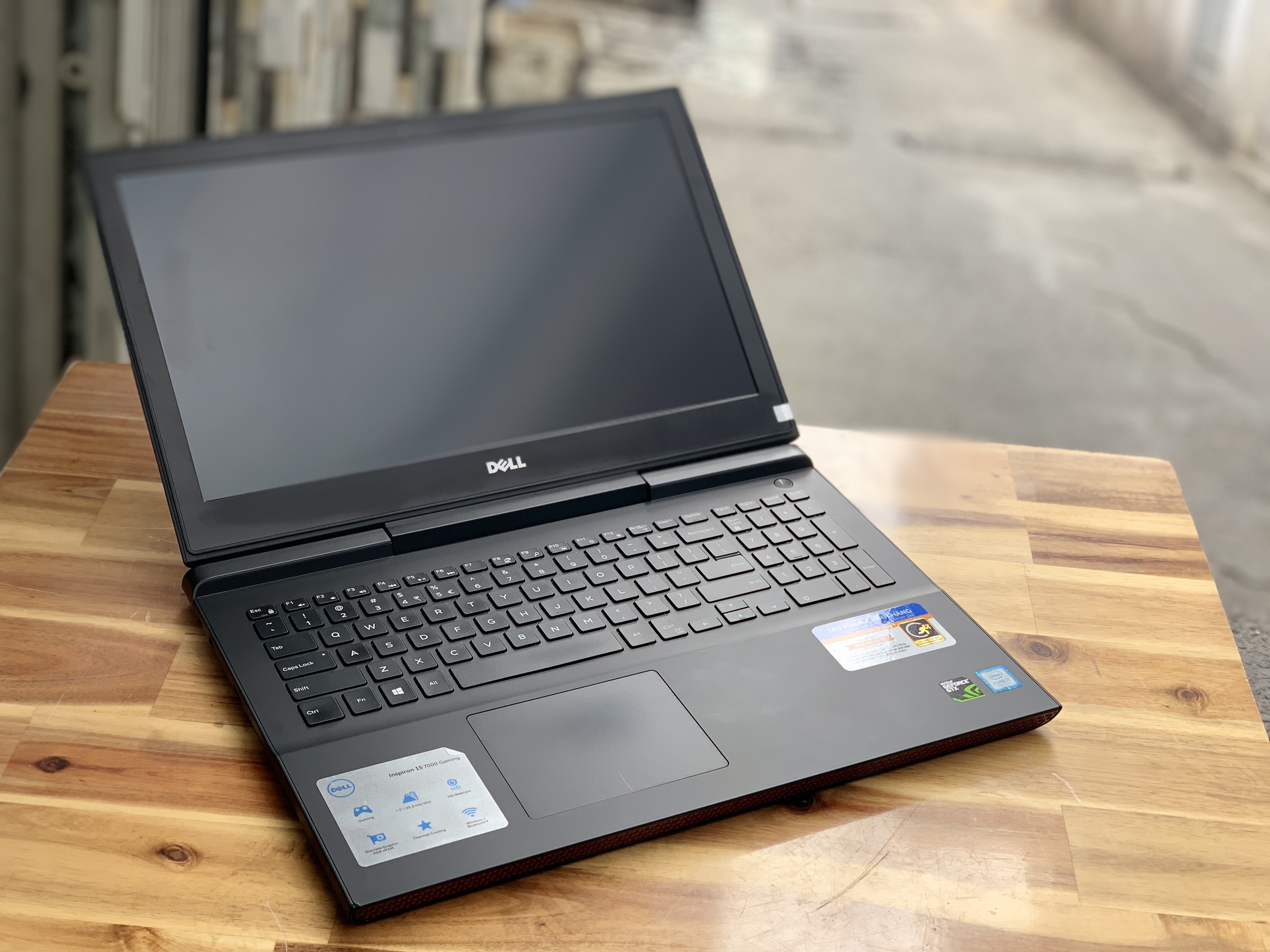 Laptop Dell Gaming 7567, i7 7700HQ 8G SSD128+1000G Vga GTX1050ti 4G Full HD Đèn phím Đẹp zin 100% Giá rẻ3