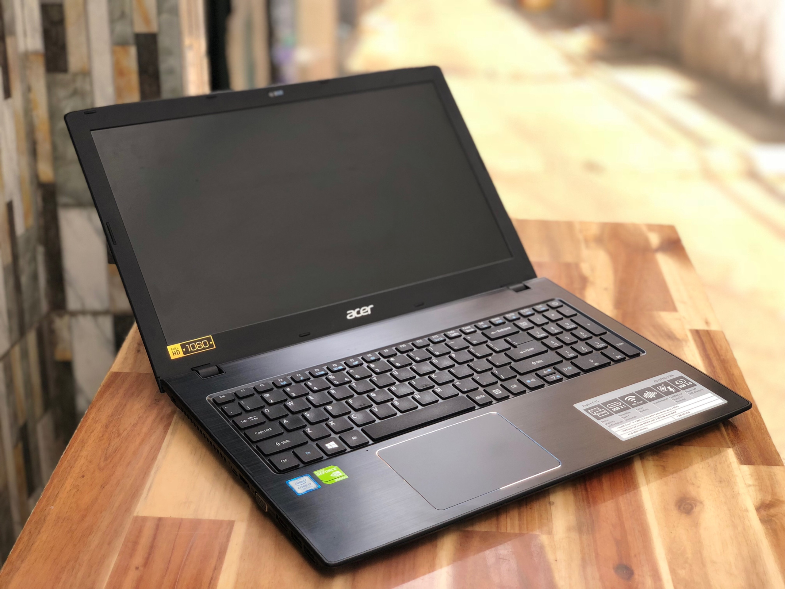 Laptop Acer E5-575G-39QW, i3 7100U 4G 500G Vga GT940MX Full HD Like new zin 100% Giá rẻ2