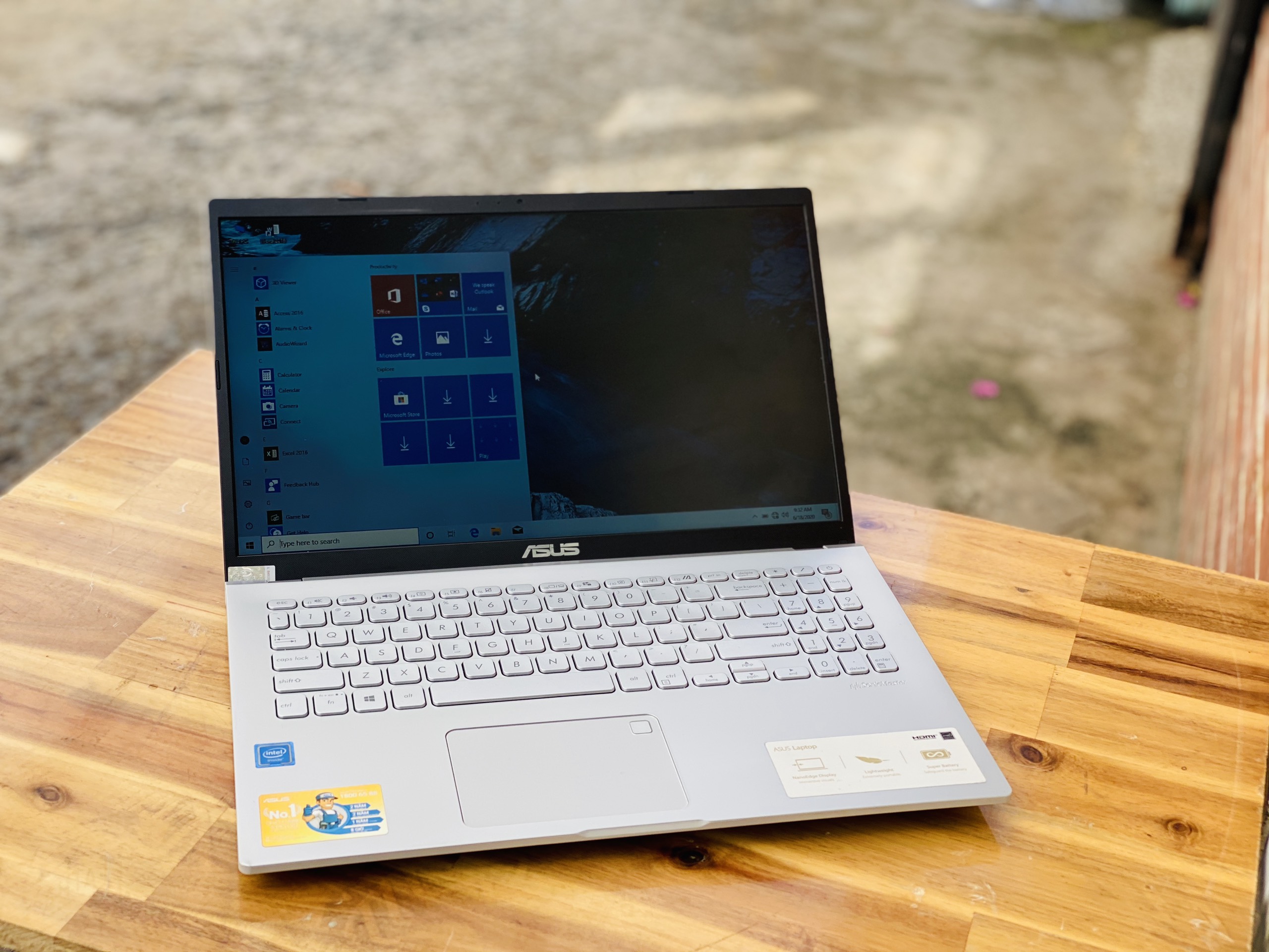 Laptop Asus Vivobook X509UA/ Core i3 7020U/ 4G / SSD128 - 1000G/ Full HD/ Viền Mỏng/ Siêu mỏng/ Win 10/ Giá rẻ2