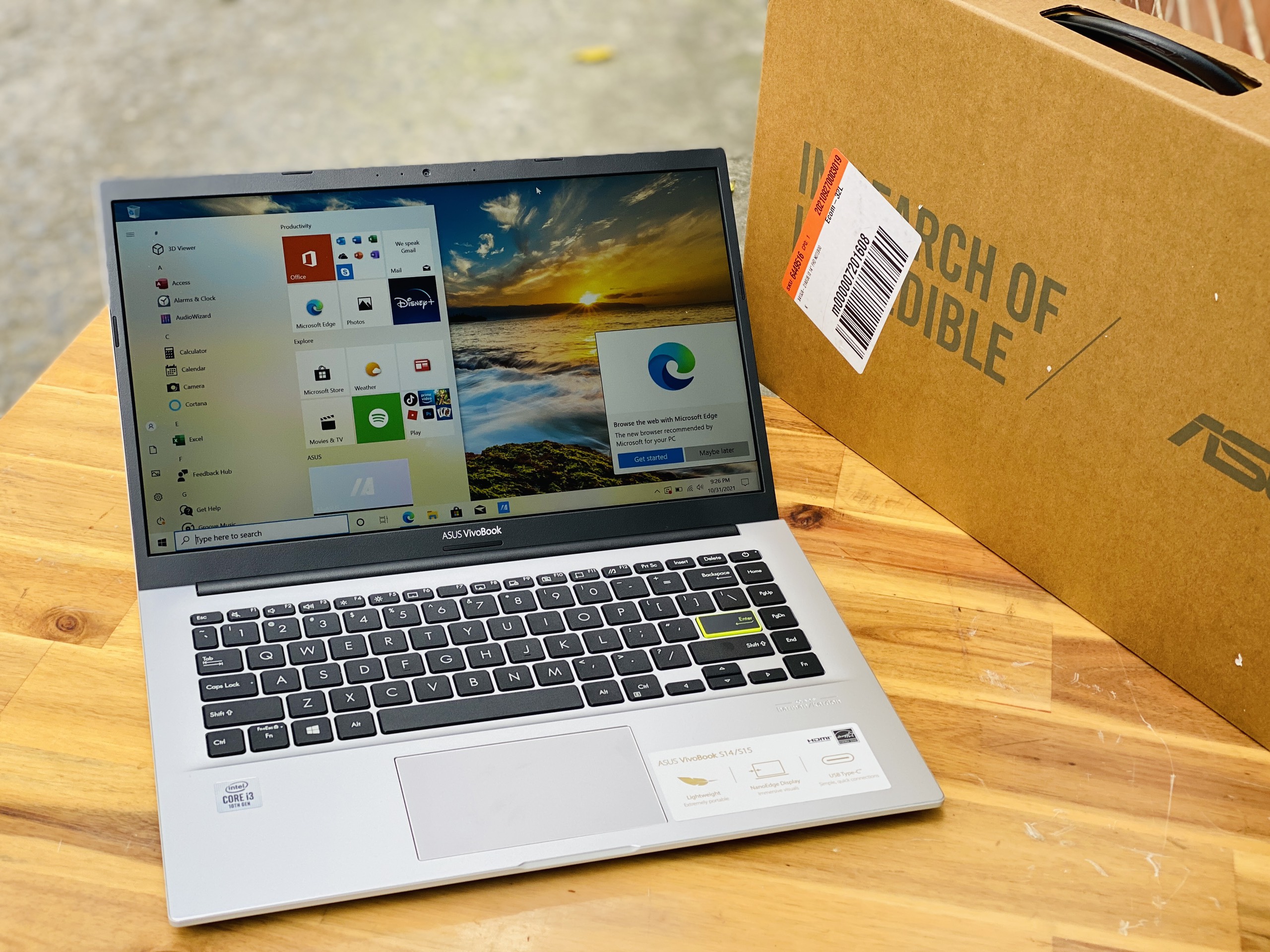 Laptop Asus Vivobook X413JA/ i3 1005G1/ SSD/ 14.0in/ Viền Mỏng/ Full Box/ New 100%/ HOT3