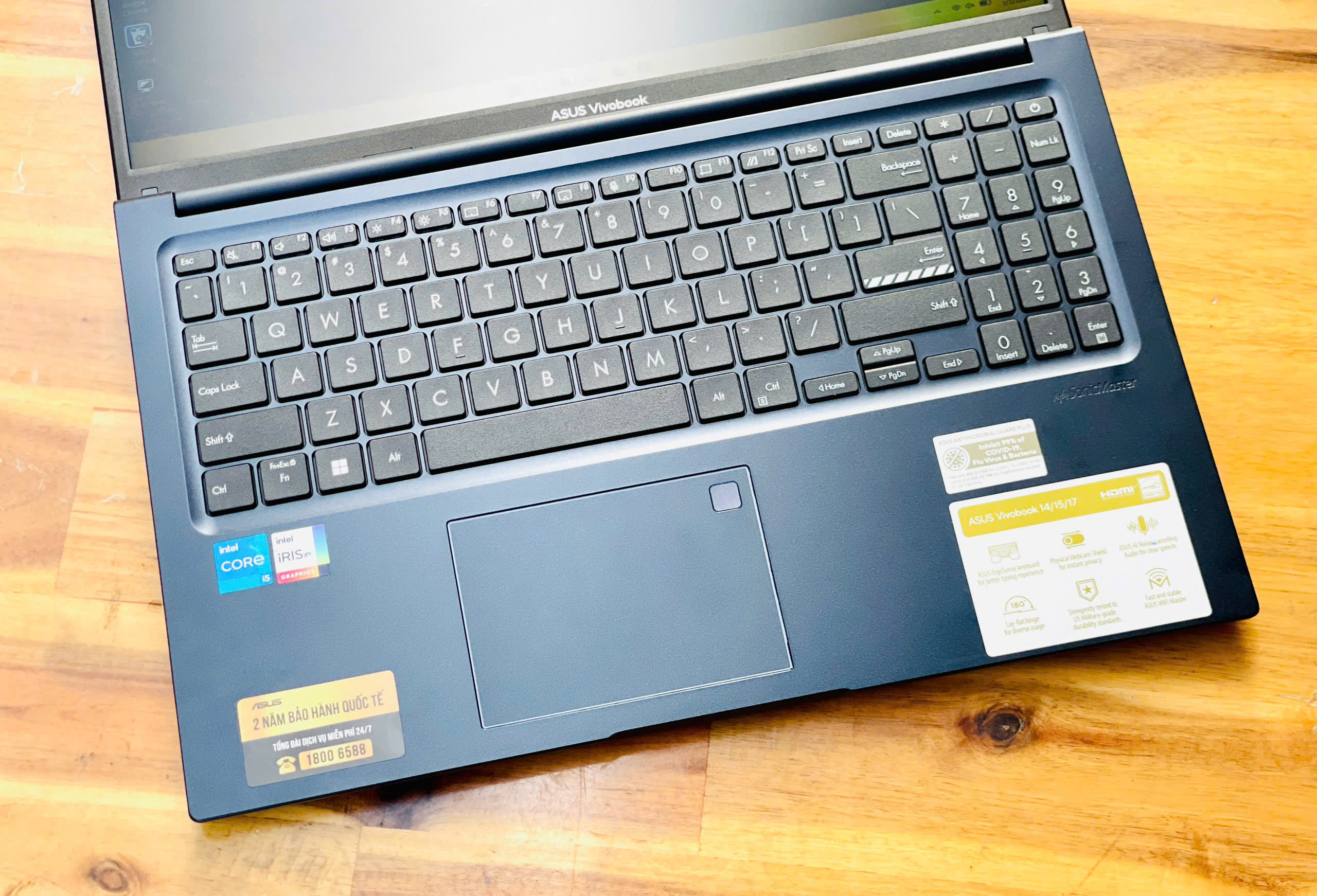 LAPTOP ASUS VIVOBOOK X1504ZA i5 1235U 15.6INCH FHD MÀU XANH ĐEN CHUYÊN VĂN PHÒNG KẾ TOÁN GIÁ RẺ4