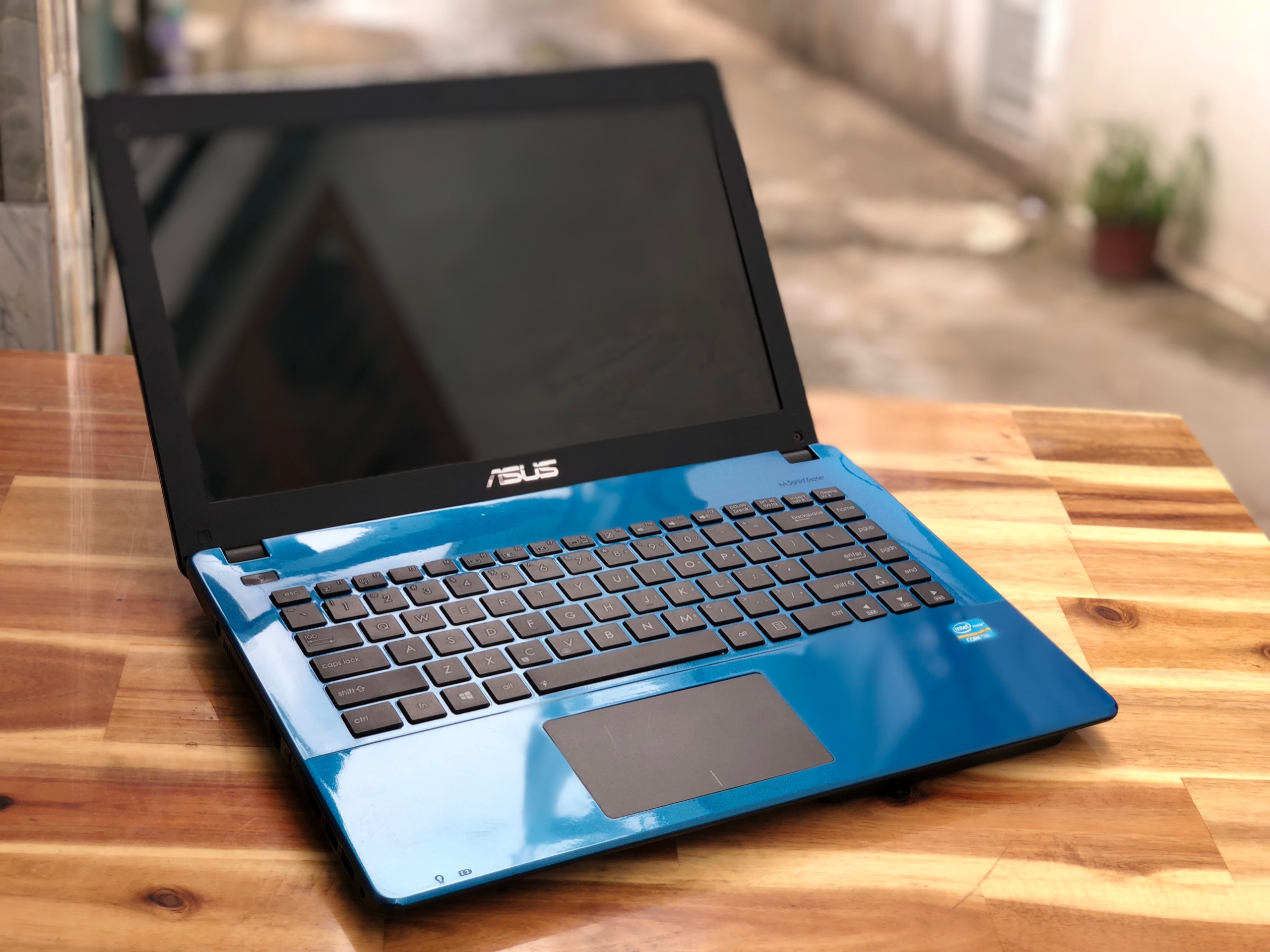 Laptop Asus X451, i3 3217U 4G 500G xanh ngọc bích đẹp zin 100% Giá rẻ1