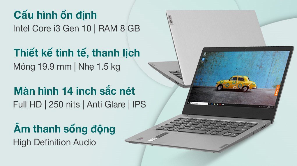 Laptop Lenovo Ideapad 3 14IML05 I3 10110U/ Ram 8GB/ SSD 256GB/ Full HD IPS/ Viền Mỏng/ Giá Rẻ2