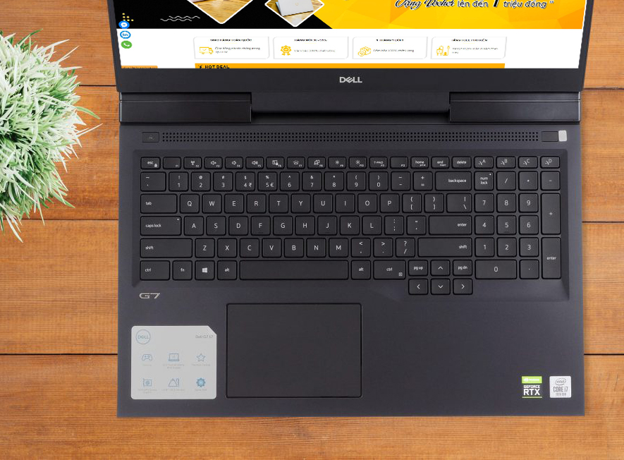 DELL G7 7700 i7 10750H RAM 16GB SSD 512GB GTX 1650Ti LAPTOP GAMING GIÁ RẺ 