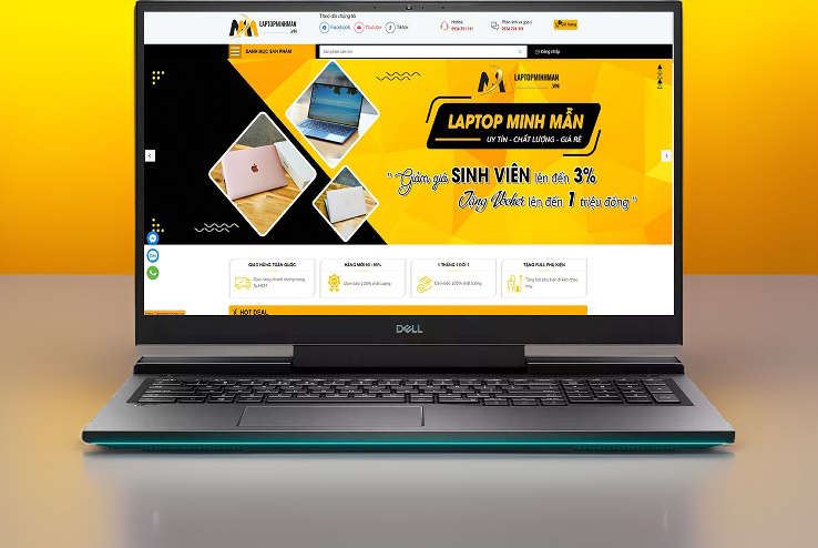 DELL G7 7700 i7 10750H RAM 16GB SSD 512GB GTX 1650Ti LAPTOP GAMING GIÁ RẺ 