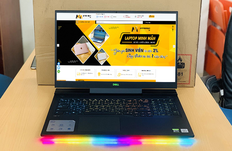 DELL G7 7700 i7 10750H RAM 16GB SSD 512GB GTX 1650Ti LAPTOP GAMING GIÁ RẺ 