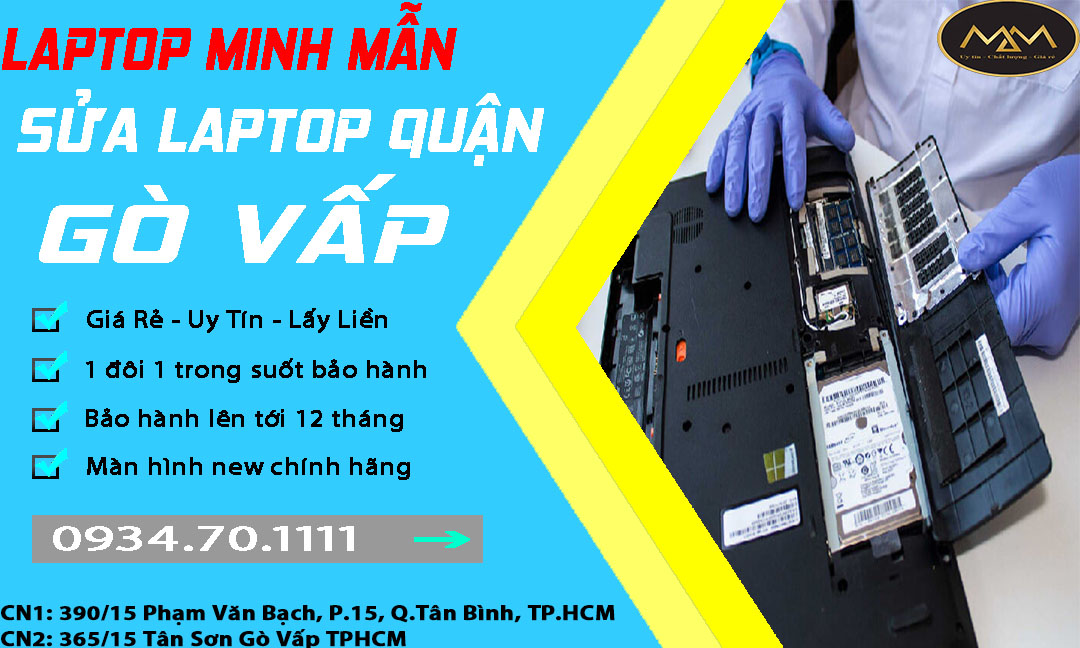 Sửa Laptop Quận Gò Vấp Giá Rẻ Uy Tín