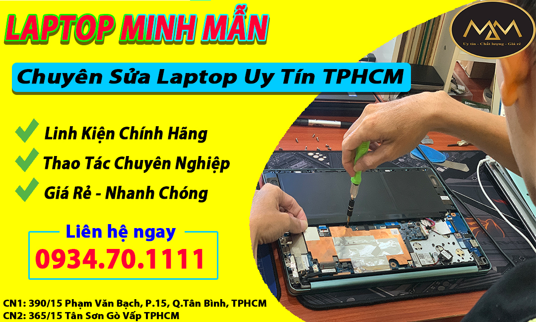 Sửa Laptop Uy Tín TPHCM Giá Rẻ