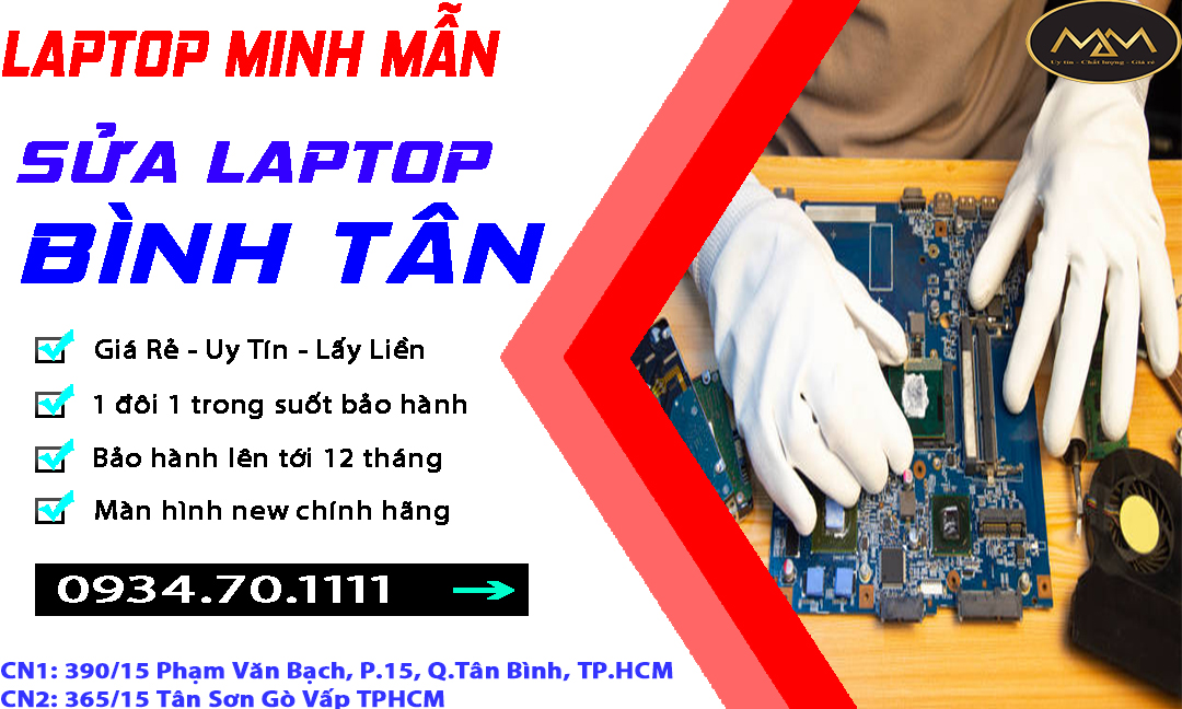 Sửa Laptop Bình Tân Uy Tín Giá Rẻ