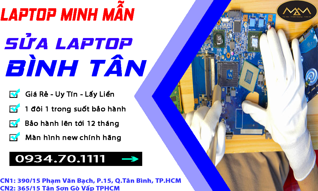 Sửa Laptop Bình Tân Uy Tín Giá Rẻ