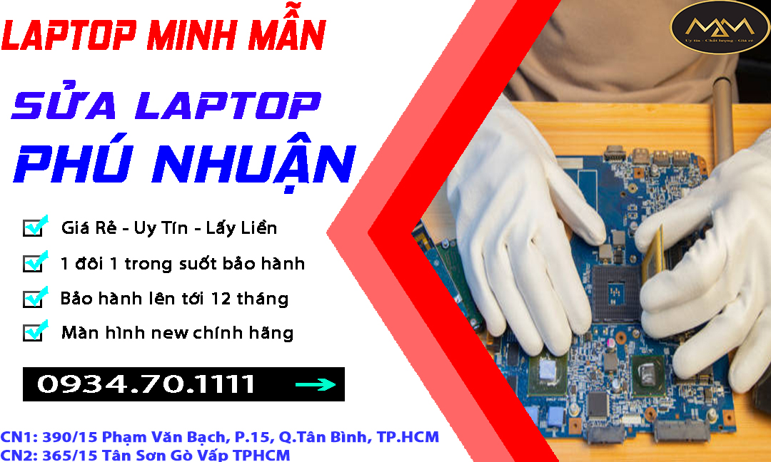 Sửa Laptop Phú Nhuận Uy Tín Giá Rẻ