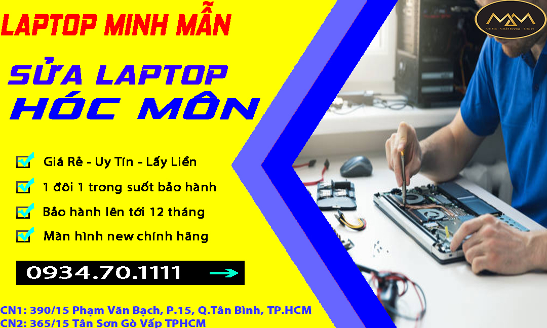 Sửa Laptop Hóc Môn Giá Rẻ Uy Tín