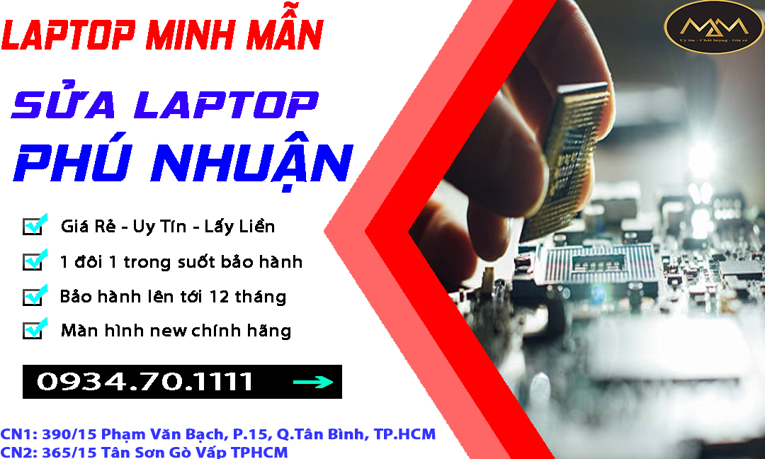 Sửa Laptop Phú Nhuận Uy Tín Giá Rẻ