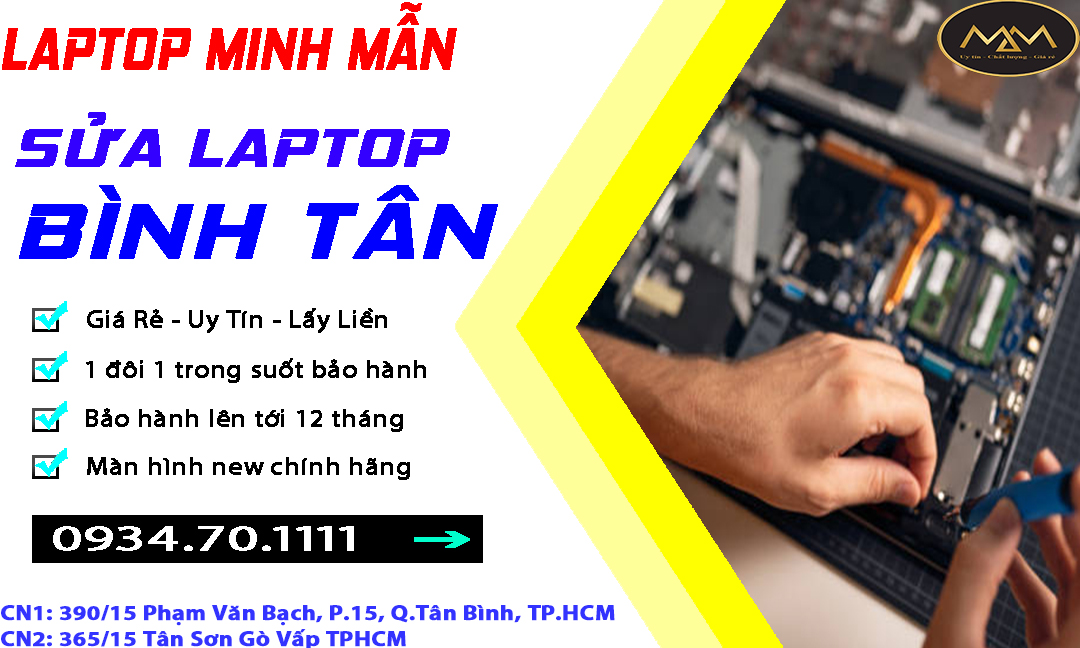 Sửa Laptop Bình Tân Uy Tín Giá Rẻ