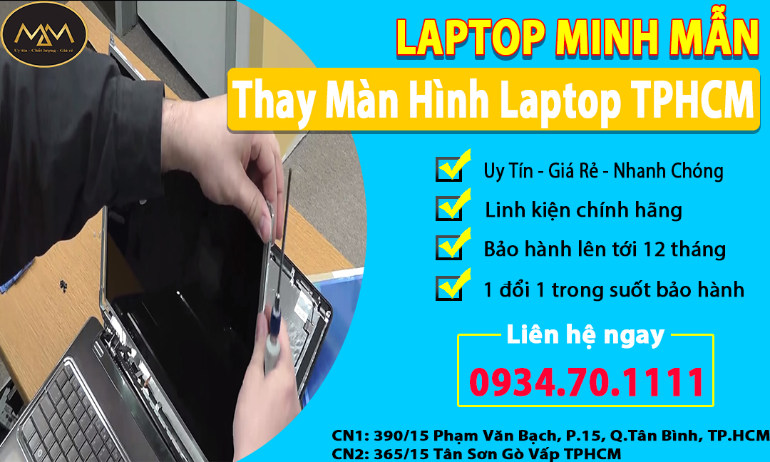 Thay màn hình laptop TPHCM