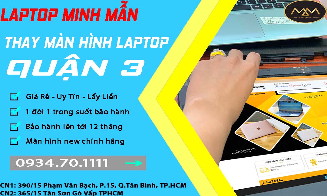 Thay Màn Hình Laptop Uy Tín Quận 3