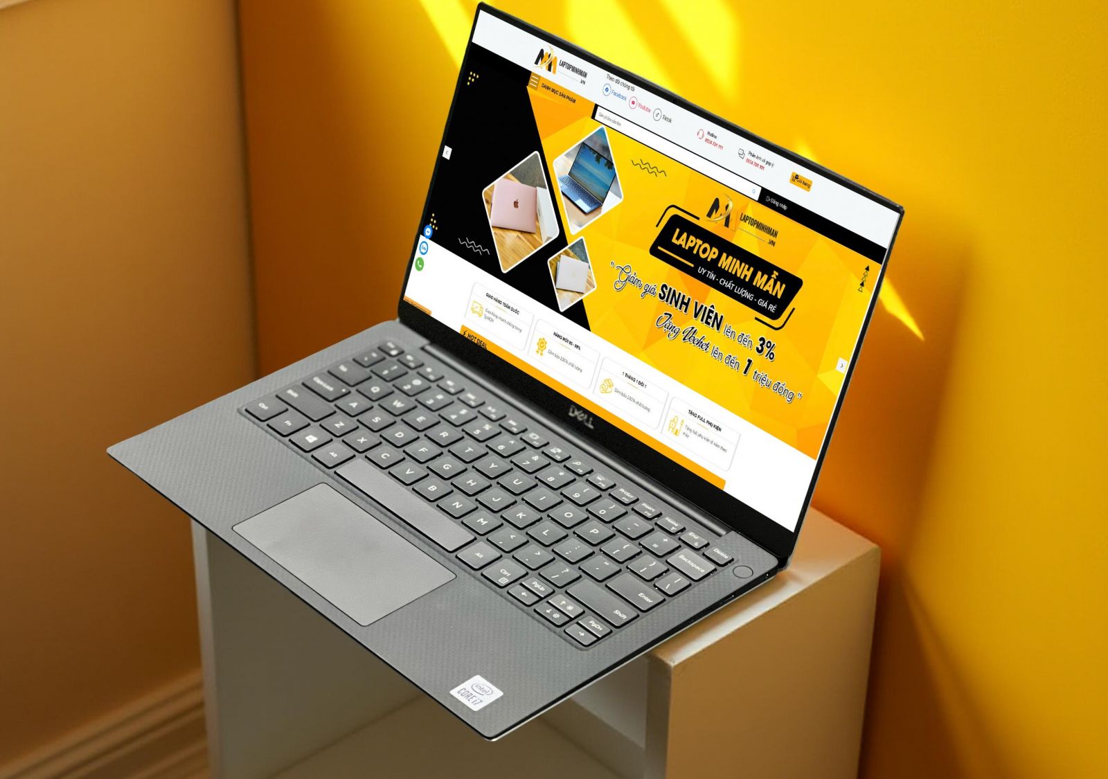 LAPTOP DELL CŨ VIỀN MỎNG CHO SINH VIÊN