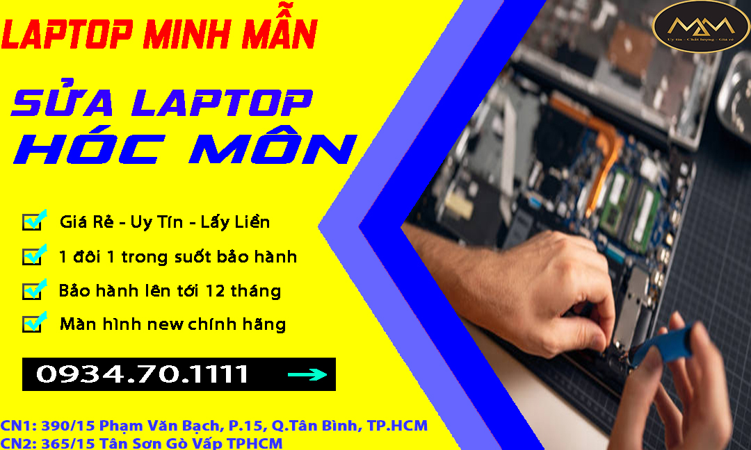 Sửa Laptop Hóc Môn Giá Rẻ Uy Tín