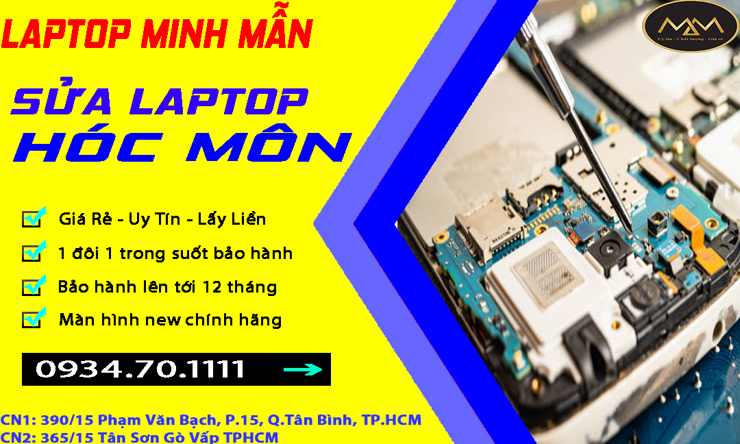 Sửa Laptop Hóc Môn Giá Rẻ Uy Tín
