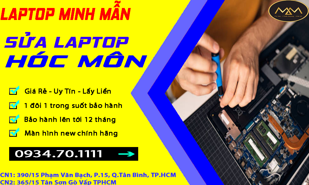 Sửa Laptop Hóc Môn Giá Rẻ Uy Tín