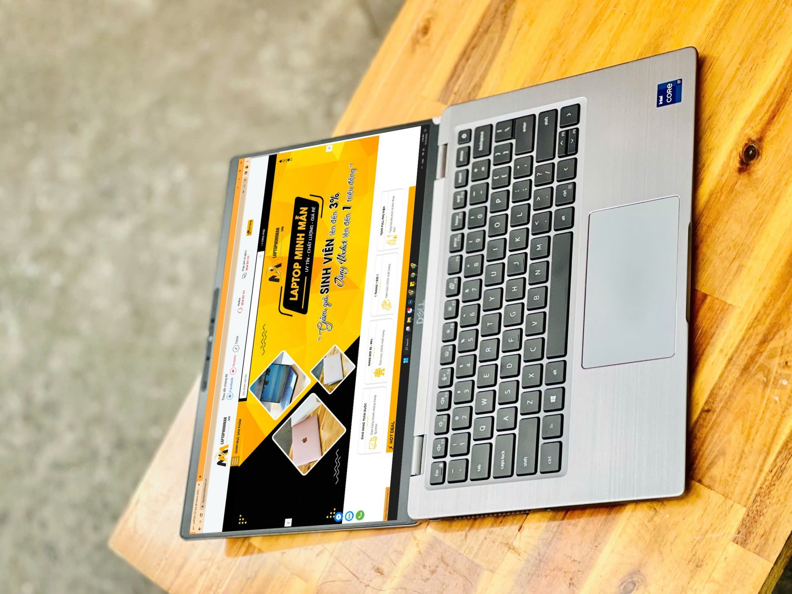 LAPTOP DELL CŨ VIỀN MỎNG NHẸ PIN TRÂU