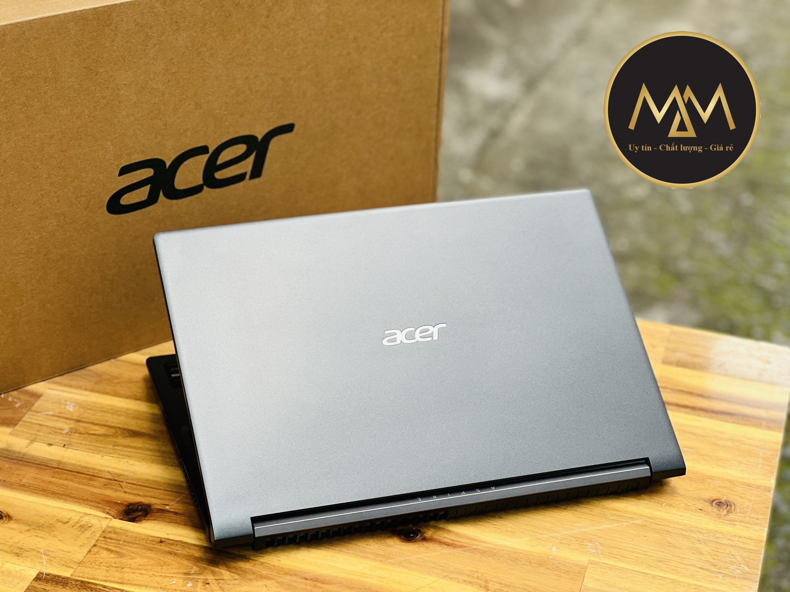 Laptop Gaming Acer Aspire 7 A715 Ryzen 5 5500/ 8G/ SSD256/ GTX1650 4G/ Full HD IPS/ Gập 180 độ/ NEW FULL BOX