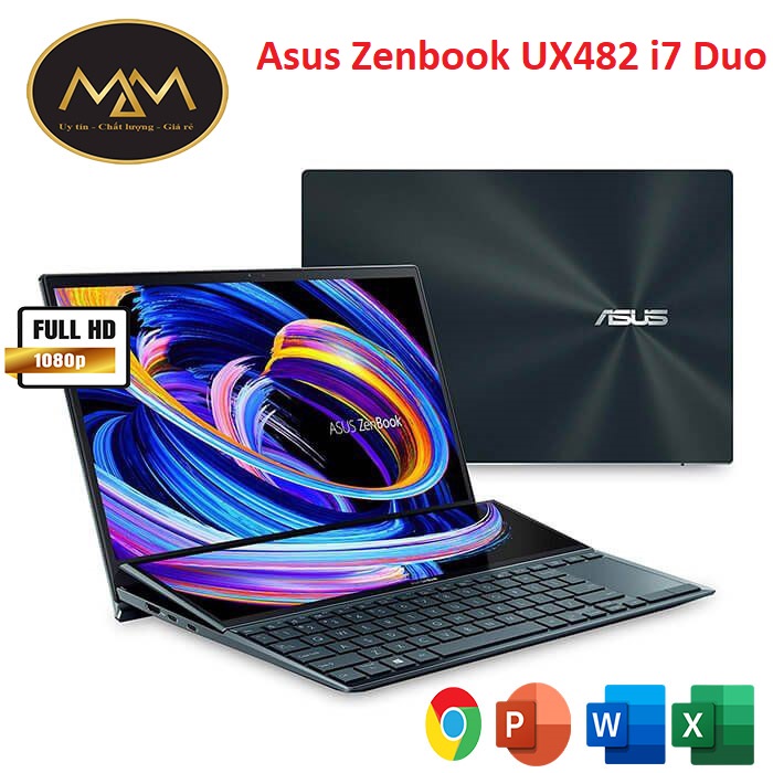 Laptop Asus Zenbook UX482EGR i7 1195G7/ Ram 16G/ SSD1000G/ MX450/ Duo/ 2in1/ Đỉnh Cao Thiết Kế/ 